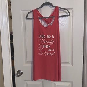 Disney drinking tank with bow back XXL